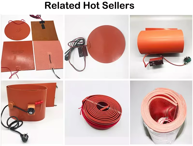 Silicone heater for battery